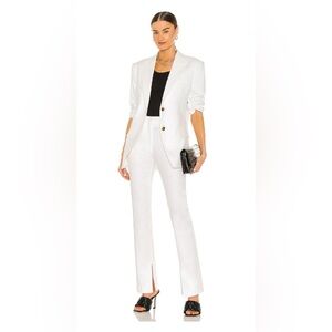 NWT Frame Slim Slit Trouser in Suiting White (sold out on revolve)